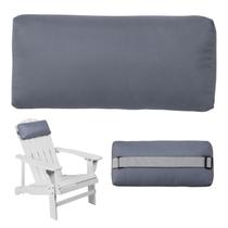 Almohada para Respaldo de Chaise Lounge Rasugarlary Gris Oscuro Almohada para Respaldo de Chaise Lounge Rasugarlary Gris Oscuro