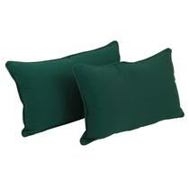 Almohadas Blazing Needles Juego de 2 con Acabado Acordonado de Sarga 51x30 cm Color Verde Bosque Almohadas Blazing Needles Juego de 2 con Acabado Acordonado de Sarga 51x30 cm Color Verde Bosque