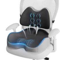 Almohadilla de asiento Benazcap XL de espuma viscoelástica con soporte lumbar