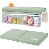 Almohadilla para arrodillarse en el baño y reposabrazos URMYWO de 3.8 cm de grosor con organizador