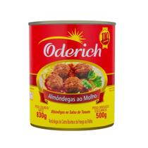 Almôndega Ao Molho Oderich Lata 830g
