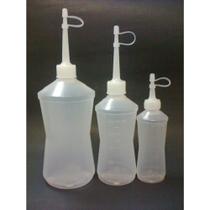 Almotolia Bisnaga 125ml Natural Bico Reto - Pacote 12 Unidades