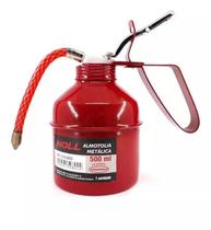 Almotolia Metal 500 ml Azeiteira Bico Flexível Para Óleo