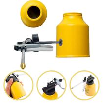 Almotolia Metálica 200ml Bico Rígido Profissional Equipamento de Lubrificação