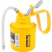 Almotolia Metálica 250ml Bico Flexível Bomba P/ Óleo Vonder