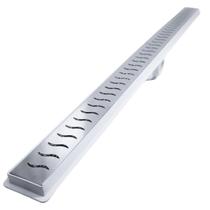 alo Linear Banheiro Seca Box 5x60 Inox Ondas Espelhado Coletor Branco com Sifão alo Linear Banheiro Seca Box 5x60 Inox Ondas Espelhado Coletor Branco com Sifão