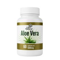 Aloe Vera 500mg 60 Cápsulas 500mg Babosa Suplemento Alimentar - Life Natural