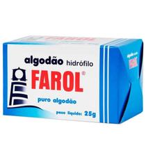 Alogodao Hidrofilo Farol Puro Algodao 25 G Alogodao Hidrofilo Farol Puro Algodao 25 G