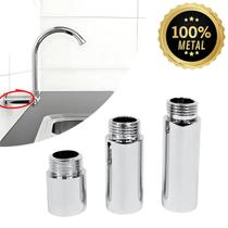 Alongador de Torneira Extensor em Metal Cromado Prolongador 1/2 Plegada 12cm