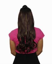 Alongamento Aplique Tic Tac Ondulado Castanho Com Luzes Alongamento Aplique Tic Tac Ondulado Castanho Com Luzes