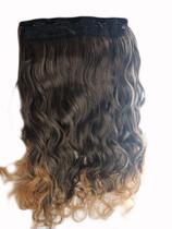 Alongamento Aplique Tic Tac Ondulado Castanho Iluminado 1B27