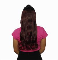 Alongamento Aplique Tic Tac Ondulado Vermelho Marsala Alongamento Aplique Tic Tac Ondulado Vermelho Marsala