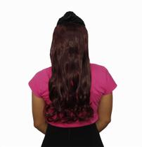 Alongamento Aplique Tic Tac Ondulado Vermelho Marsala Alongamento Aplique Tic Tac Ondulado Vermelho Marsala