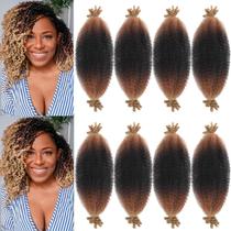 Alongamento de cabelo Chicmoi Bob Ombre Marley 20cm 1B3027 200mL x8
