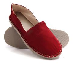Alpargata Confortável Vermelho Sandália Unissex Barato Solado Borracha Super Macio Alpargata Confortável Vermelho Sandália Unissex Barato Solado Borracha Super Macio