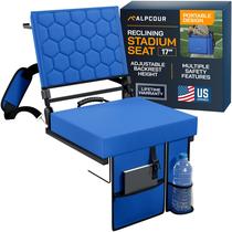 Alpcour de assento de estádio reclinável dobrável com apoio traseiro Alpcour de assento de estádio reclinável dobrável com apoio traseiro