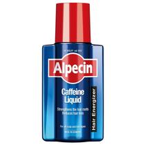 Alpecin After Shampoo Cafeína Recarregador de Cabelo Líquido, 6,76 fl oz, Tônico do couro cabeludo para o crescimento do cabelo de afinamento dos homens, sem sulfato com óleo de rícino