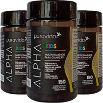 Alpha Kids Multivitamínico 3 X 150 Cápsulas Puravida