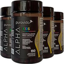 Alpha Kids Multivitamínico Puravida 4 X 150 Cápsulas