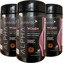 Alpha Women Multivitamínico 3 X 60 Cápsulas Puravida