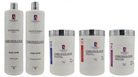 AlphaHall Chronologie Shampoo e Condicionador e Cronograma Capilar 3 Máscaras