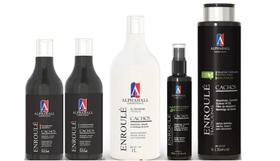 AlphaHall Enroulé Cachos Shampoo e Cond e Ativador e Água Dia Seguinte e Gelatina Alta Fixação
