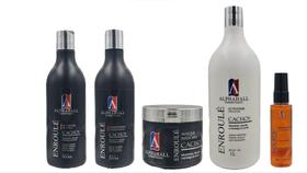 AlphaHall Enroulé Cachos Shampoo e Condicionador e Máscara e Ativador de Cachos e Sérum Volátil