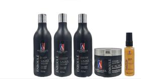 AlphaHall Enroulé Cachos Shampoo e Condicionador e Máscara e Gelatina e Sérum Ouro