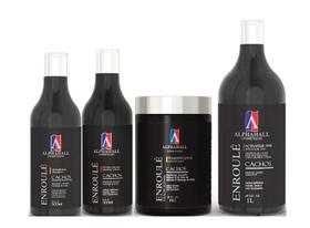 AlphaHall Enroulé Cachos Shampoo e Gelatina e Ativador Efeito Teia e Umidificante