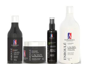 AlphaHall Enroulé Cachos Shampoo e Máscara e Ativador de Cachos e Água do Dia Seguinte