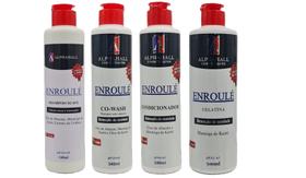 AlphaHall Enroulé Liberado Shampoo e Co Wash e Condicionador e Gelatina