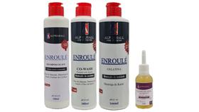 Alphahall Enroulé Liberado Shampoo e Co Wash e Gelatina e Óleo de Macadâmia