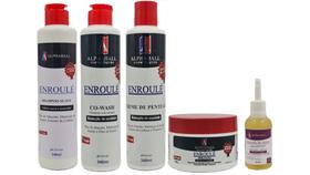 Alphahall Enroulé Liberado Shampoo e Co Wash e Máscara e Creme de Pentear e Óleo de Macadâmia