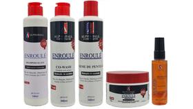 Alphahall Enroulé Liberado Shampoo e Co Wash e Máscara e Creme de Pentear e Sérum Volátil