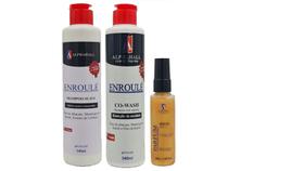 Alphahall Enroulé Liberado Shampoo e Co Wash e Sérum Ouro