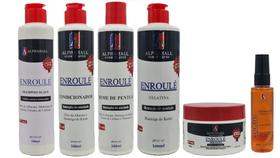 Alphahall Enroulé Liberado Shampoo e Cond e Máscara e Gelatina e Creme Pentear e Sérum Volátil