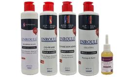 Alphahall Enroulé Liberado Shampoo e Condicionador e Co Wash e Gelatina e Óleo de Macadâmia