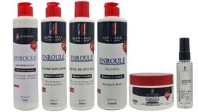 Alphahall Enroulé Liberado Shampoo e Condicionador e Másc e Gelatina e Creme Pentear e Sérum Brilho