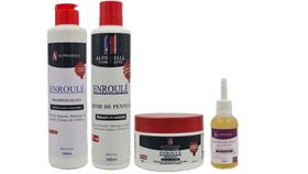 Alphahall Enroulé Liberado Shampoo e Máscara e Creme de Pentear e Óleo de Macadâmia