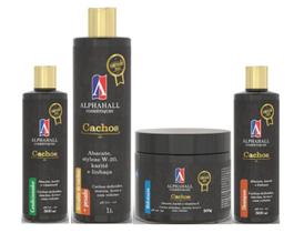 AlphaHall Enroulé Ouro Shampoo e Condicionador e Ativador de Cachos e Máscara