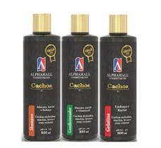 AlphaHall Enroulé Ouro Shampoo e Condicionador e Gelatina