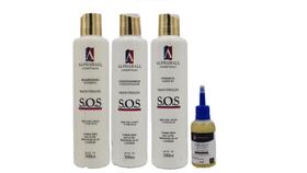 AlphaHall S.O.S Shampoo e Condicionador e Leave-in e Óleo de Abacate