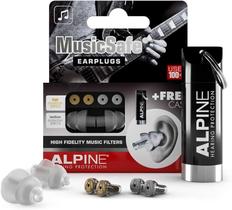Alpine MusicSafe 1 Par Protetores Auriculares p/ Músicos c/2 filtros 19 e 22 dB