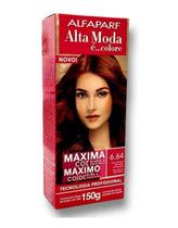 Alta Moda 6.64 Louro Escuro Vermelho Acobreado Coloração Creme Alfaparf Alta Moda 6.64 Louro Escuro Vermelho Acobreado Coloração Creme Alfaparf