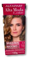 Alta Moda 7.4 Louro Médio Acobreado Coloração Creme Alfaparf Alta Moda 7.4 Louro Médio Acobreado Coloração Creme Alfaparf