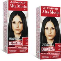 Alta Moda Alfaparf kit c/2 Tonalizante 10 Preto 120g