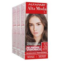 Alta Moda Alfaparf kit c/3 Tonalizantes 721 Louro Médio Irisé Cinza 120g Alta Moda Alfaparf kit c/3 Tonalizantes 721 Louro Médio Irisé Cinza 120g