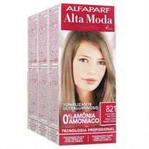 Alta Moda Alfaparf kit c/3 Tonalizantes 821 Louro Claro Irisé Cinza 120g