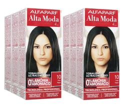 Alta Moda Alfaparf kit c/6 Tonalizante 10 Preto 120g Alta Moda Alfaparf kit c/6 Tonalizante 10 Preto 120g