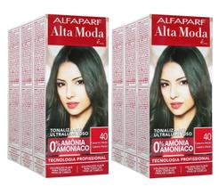 Alta Moda Alfaparf kit c/6 Tonalizante 40 Castanho Médio 120g Alta Moda Alfaparf kit c/6 Tonalizante 40 Castanho Médio 120g